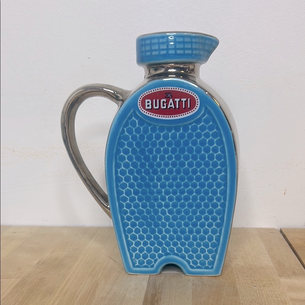 Bugatti 💙 RARE Vintage Radiator Rene Dreyfus Ceramic Restaurant Bar Pitcher Art - Picture 2 of 16